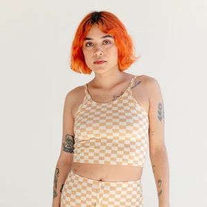 ARQ Carrés crop tank